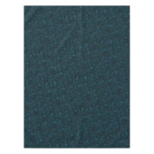 Donkere Aqua Blauwgroen Blue Glitter Tafelkleed (Voorkant)