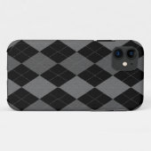 Donkere Argyle Case-Mate iPhone Case (Achterkant (horizontaal))