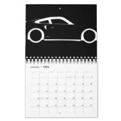 Donkere auto kalender (Jan 2026)