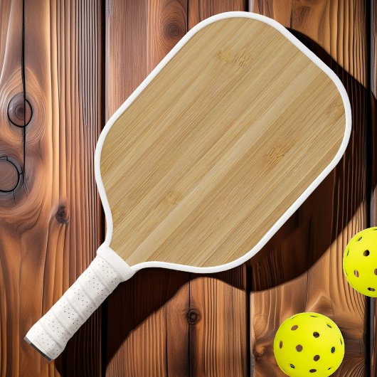 Donkere bamboe pickleball paddle