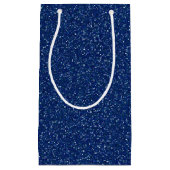 Donkere blauwe rugzak voor glitter klein cadeauzakje (Voorkant)