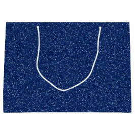 Donkere blauwe sparkle glitter grote cadeau groot cadeauzakje