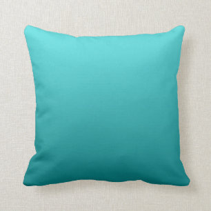 "Donkere Blauwgroen Ombre" Kussen