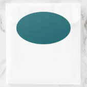 Donkere Blauwgroen ovale Sticker (Tas)