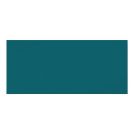 Donkere Blauwgroen rackkaart Reclamekaart (Achterkant)