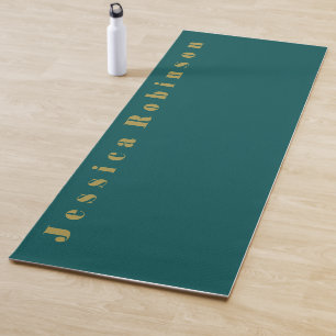 Donkere, Blauwgroen, vaste kleur Yogamat