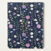 Donkere Bloem Botanische Tuin Planner (Achterkant)