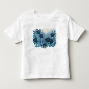 Donkere bloemen kinder shirts