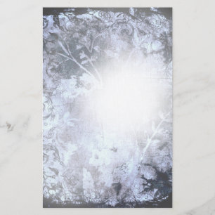 Donkere BloemenKantoorbehoeften Abstracte Grunge Briefpapier