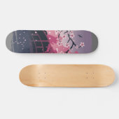 Donkere Bloesem Skateboard (Horizontaal)