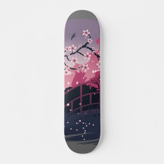 Donkere Bloesem Skateboard (Voorkant)