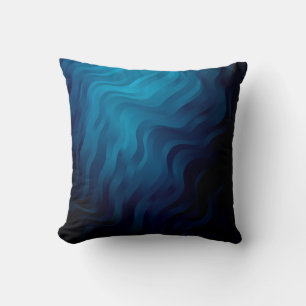 Donkere BLUE achtergrond met lijnen. Kleurrijke il Kussen