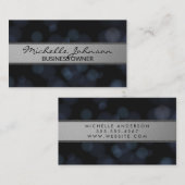 Donkere bokeh achtergrond visitekaartje (Voorkant / Achterkant)