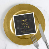 Donkere Bokeh Nep Goud Pop Fizz Klink Servet
