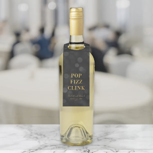 Donkere Bokeh Nep Goud Spetter Klink Flessenhanger