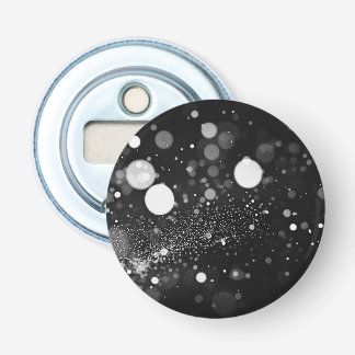 Donkere Bokeh Sneeuwstorm Button Flesopener