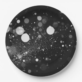 Donkere Bokeh Sneeuwstorm Papieren Bordje