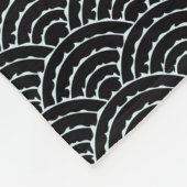 Donkere Boogjes Fleece Deken (Hoek)