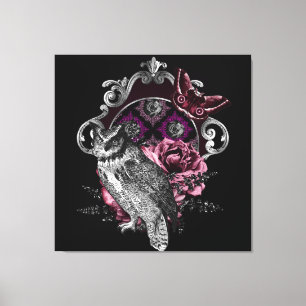 Donkere boomvlieg en drijvers - Gotisch Canvas Afdruk