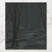 Donkere Bossen Wijn Etiket (Enkel label)