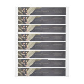 Donkere botanische  bruine bruiloft (Vel)