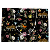 Donkere Botanische Wilde Dieren in Bos Groot Cadeauzakje (Achterkant)