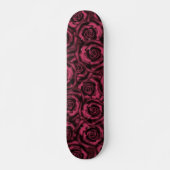 Donkere Bourgogne rozen. Skateboard (Voorkant)