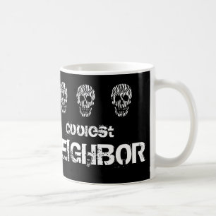 Donkere buren zwart en witte schedel Gift Idee Koffiemok