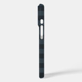 Donkere cacao Polka Dot en Stripe Patroon Case-Mate iPhone Case (Achterkant / Links)