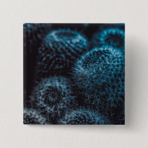 Donkere Cactus Vierkante Button 5,1 Cm