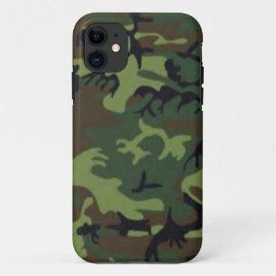 Donkere camouflage iPhone 11 hoesje
