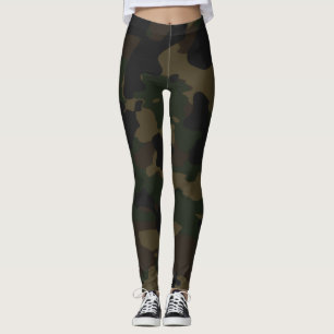 Donkere Camouflage-leggings Leggings