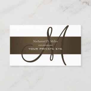 Donkere Chocolade Brown/DIY Background Visitekaartje