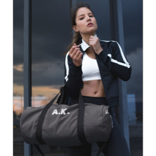 Donkere Chocolade Bruin Wit Monogram Duffle Bag Plunjezak