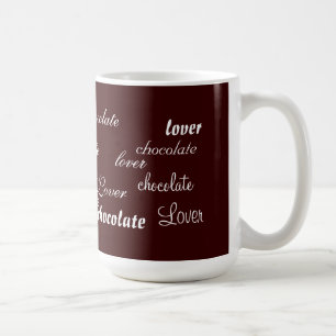 Donkere chocolade-omloopontwerp koffiemok