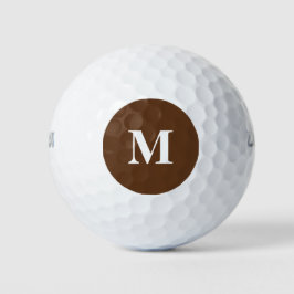 Donkere chocolade vaste kleur golfballen