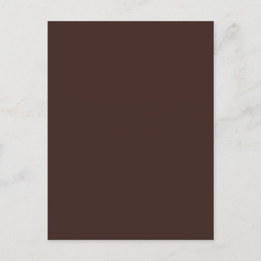 Donkere chocoladehexacode 3D241F Briefkaart (Voorkant)