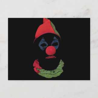 Donkere clown briefkaart