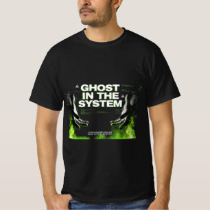 Donkere Cyberpunk Glitch Hacker Grafische T-shirt