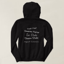Donkere dagen door Athena Wright Hoodie Black