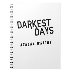 Donkere dagen door Athena Wright-laptop White Notitieboek