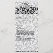 Donkere damast Wedding menu (Achterkant)