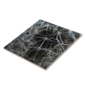 Donkere Dandelion Ceramic Tile Tegeltje (Zijkant)