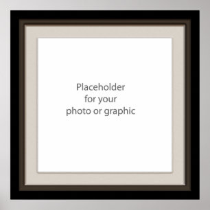 Donkere decoratieve lijsten overlay poster