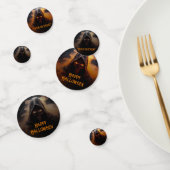 Donkere demon met oranje rook Halloween Confetti (Groep)