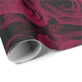Donkere dieprode magenta rozen cadeaupapier (Rol Hoek)