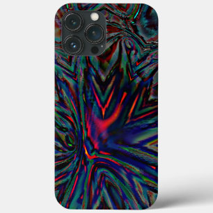 Donkere digitale roestheid en roestachtige ingegra iPhone 13 pro max hoesje
