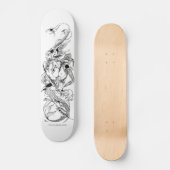 donkere doodvogel skateboard (Voorkant)