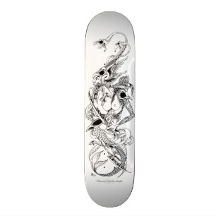 donkere doodvogel skateboard