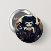 "Donkere draak"-Button Ronde Button 5,7 Cm (Voorkant /achterkant)